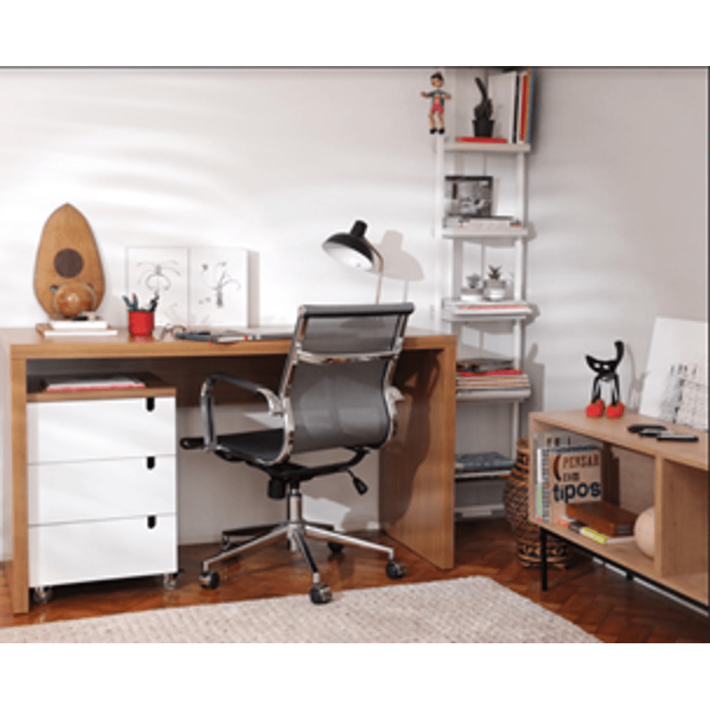 kit-escritorio-bancada-136cm-modulo-gavetas-louro-freijo-poltrona-noruega-cinza