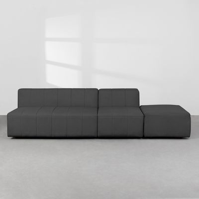 sofa-mica-com-puff-trama-miuda-grafite-198-b-frontal