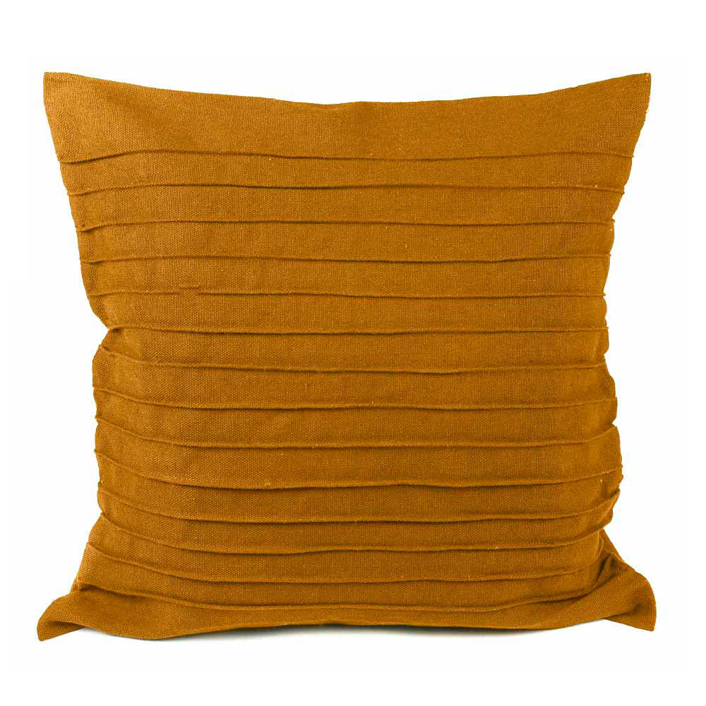 Capa de Almofada Drapeada Caramelo – 50x50cm