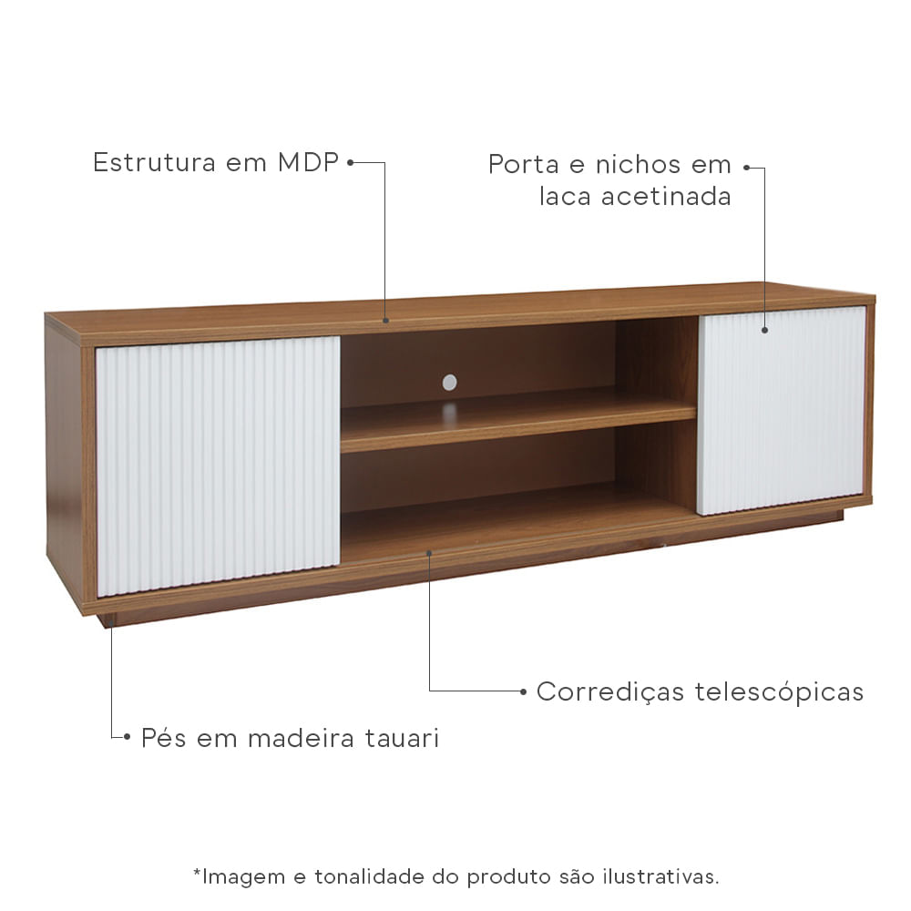 rack-case-corpo-louro-freijo-e-portas-mel-com-detalhes-descritos-na-imagem