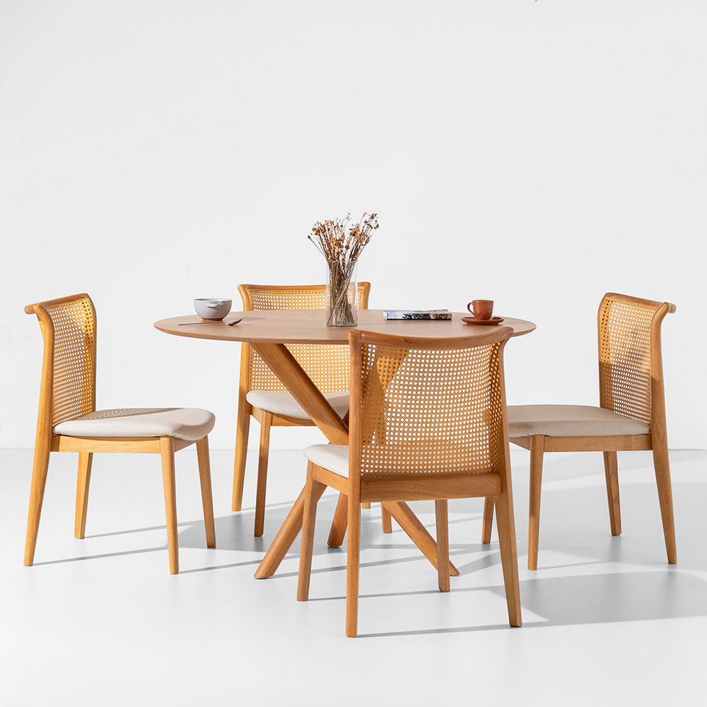 conjunto-mesa-de-jantar-thai-redonda-carvalho-americano---1,20m-+-4-cadeiras-malai-encosto-palha-natural-ambientada