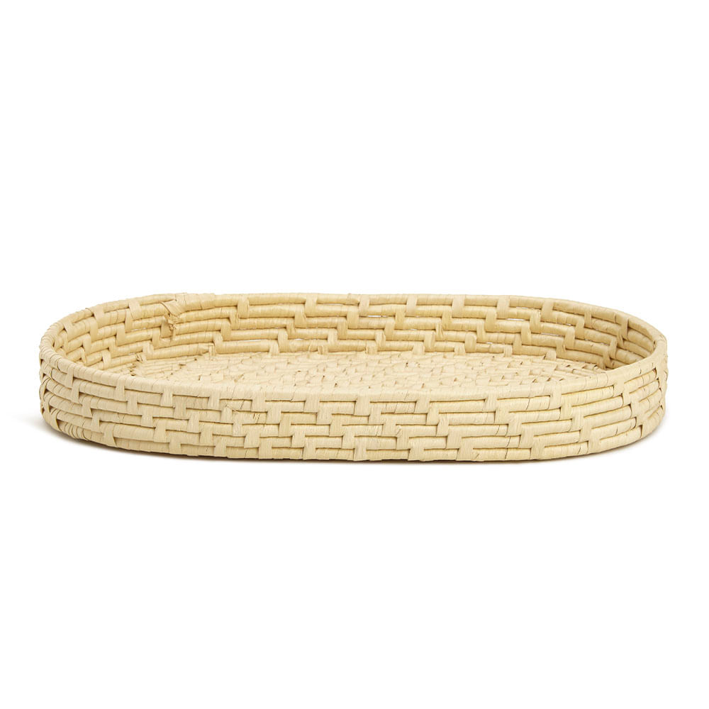 Bandeja em Fibra Natural Oval - 30x18cm