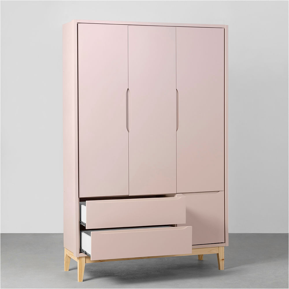 guarda-roupa-retro-square-3-portas-com-pes-madeira-natural-rosa-gavetas
