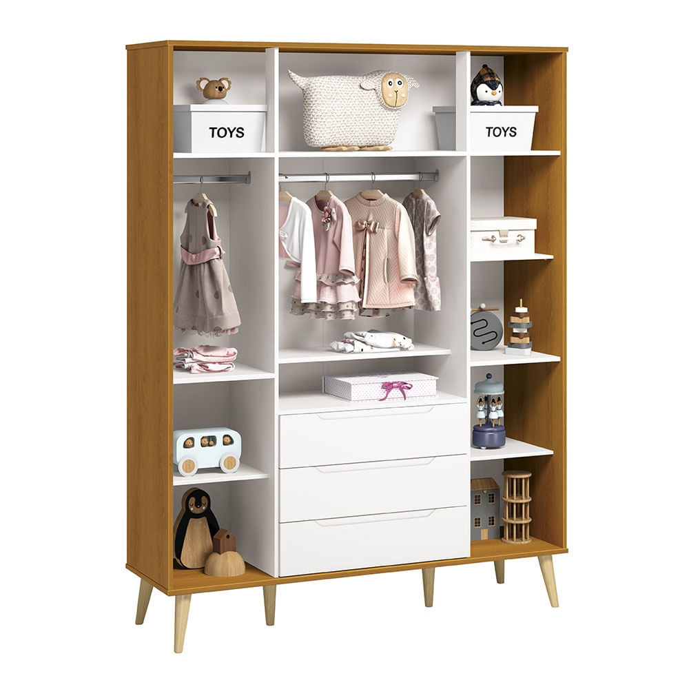 kit-quarto-infantil-elfe-branco-fosco-e-savana-guarda-roupa-interior