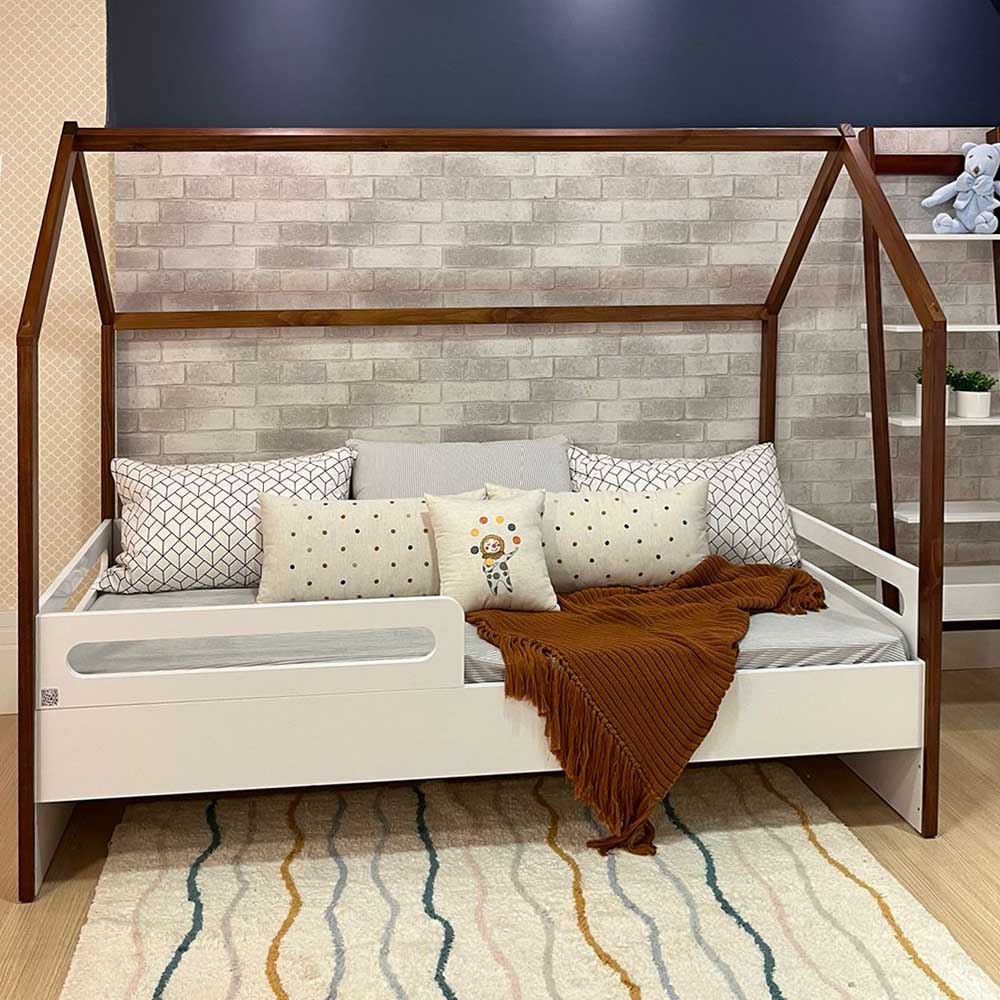 cama-montessoriana-tivoli-com-casinha-e-grades-de-protecao---branco-e-mel-frontal