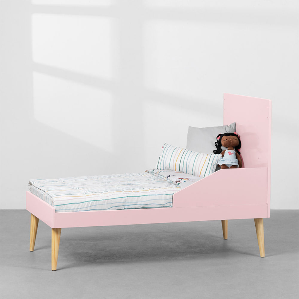 kit-quarto-infantil-rosa-fosco-mini-cama