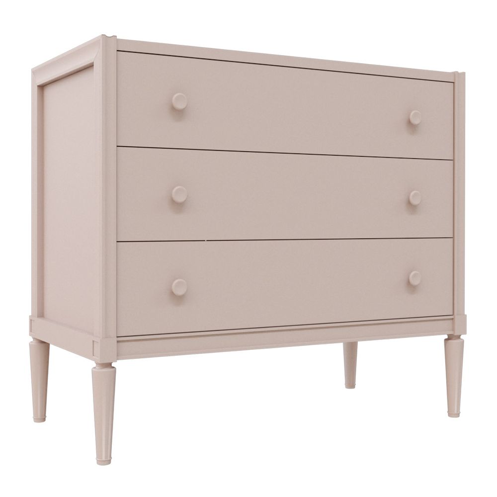 Cômoda Natu 3 Gavetas - Rosa Old