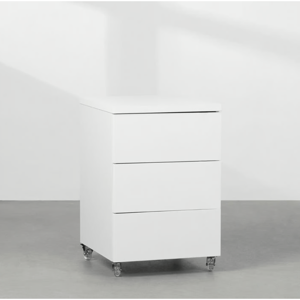 Módulo Contemporâneo 3 gavetas Branco - 42,5cm