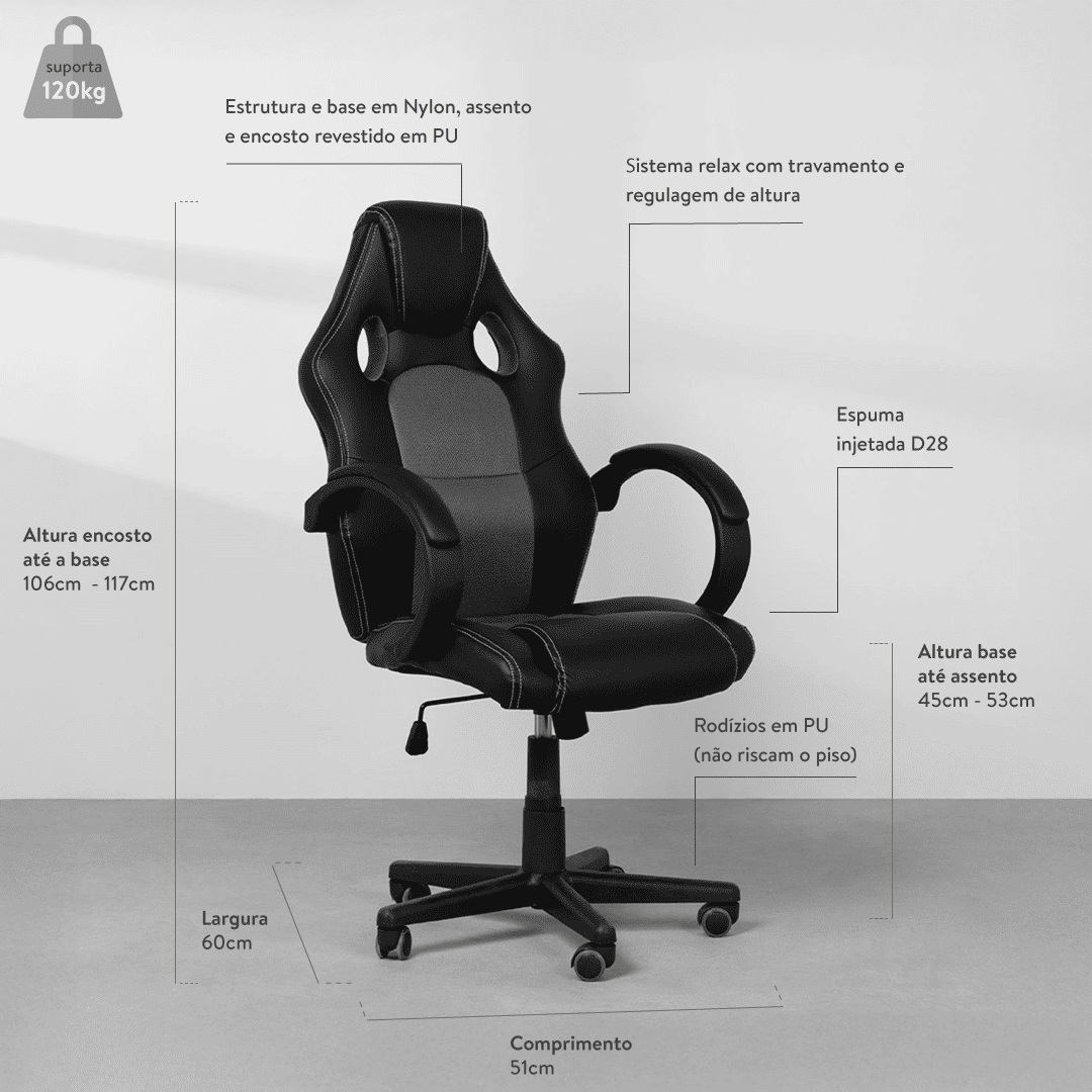 cadeira-de-escritorio-racer-preta-com-detalhe-cinza-base