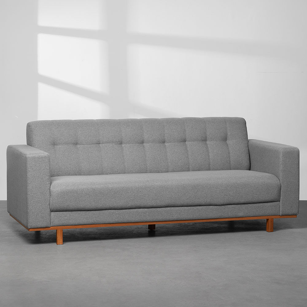 極美品　NARUSA SOFA グレー W1800 D850 H700 Sofá Gil Trend Cinza Brita