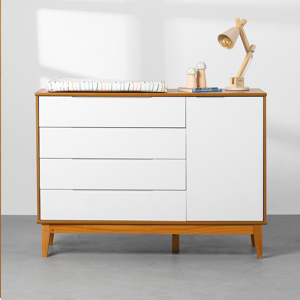 kit-quarto-infantil-elfe-com-pes-mel---berco-mini-cama-noah---comoda-4-gavetas-e-1-porta---guarda-ro