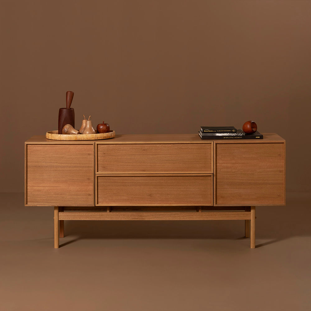 Buffet Nori 2 Gavetas e 2 Portas Natural - 1,80m