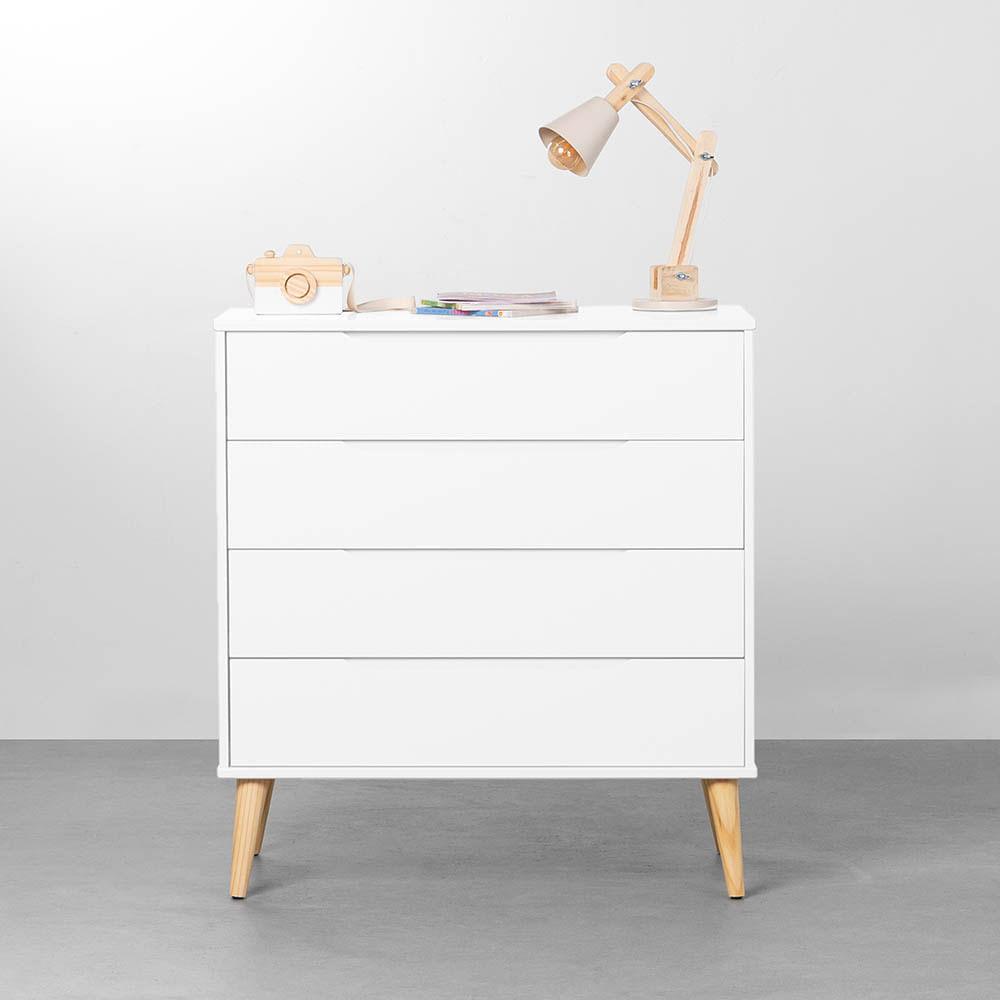 comoda-4-gavetas-elfe-branco-fosco-pes-retro-em-madeira-natural-frontal