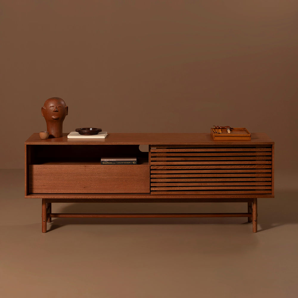 Rack Arp 1 Porta e 1 Gaveta Nozes - 1,60m