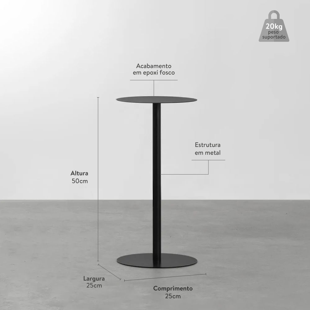 mesa-lateral-disco-redonda-preto