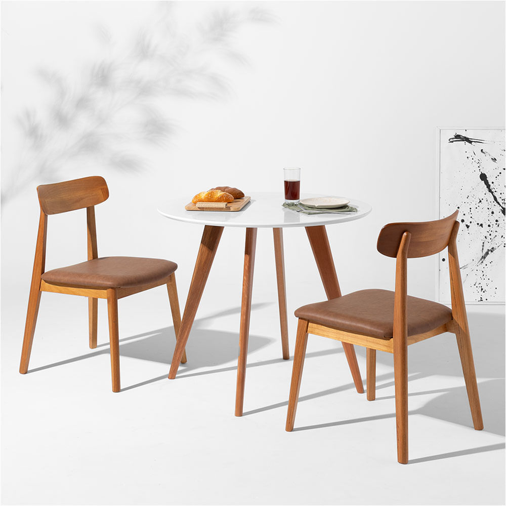 conjunto-mesa-de-jantar-square-branca-redonda---88cm---2-cadeiras-nord-encosto-madeira---cognac