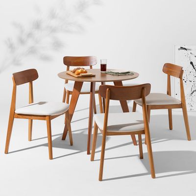 conjunto-mesa-de-jantar-square-redonda-freijo---88cm---4-cadeiras-nord-encosto-madeira---off-white