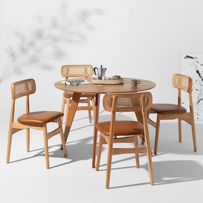 mesa-de-jantar-square-redonda-freijo---1-08m---4-cadeiras-bossa-encosto-palha-estofada-madeira