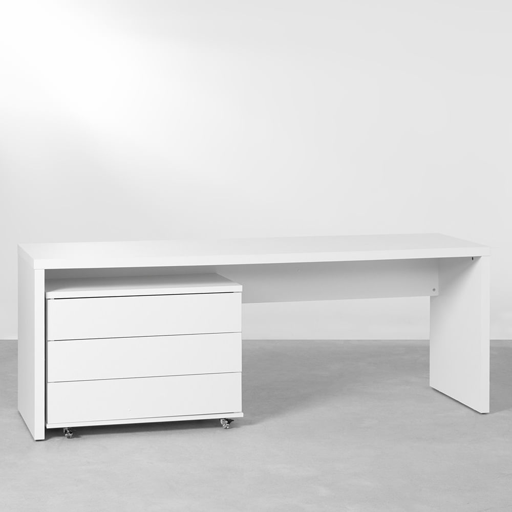 conjunto-bancada-contemporanea-branco-2-06m---modulo-contemporaneo-3-gavetas-branco-85cm