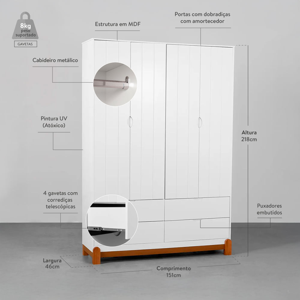 kit-quarto-infantil-lotus-berco-mini-cama---comoda-4-gavetas-e-1-porta---guarda-roupa-4-portas----