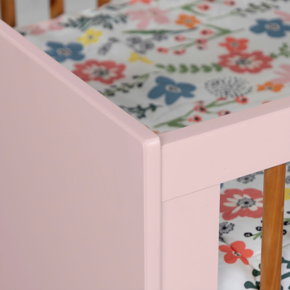 berco-mini-cama-noah-wood-classic-rosa-fosco-com-kit-pe-retro