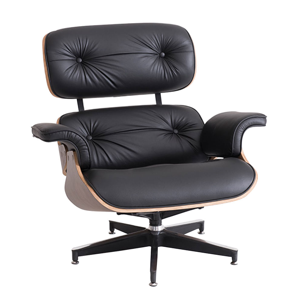 Poltrona-Charles-Eames-Preta-Com-Tabaco
