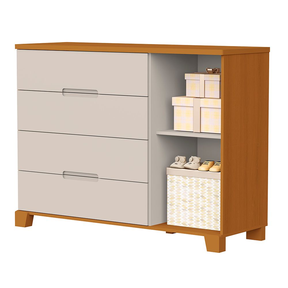 comoda-luna-4-gavetas-e-1-porta---areia-e-savana