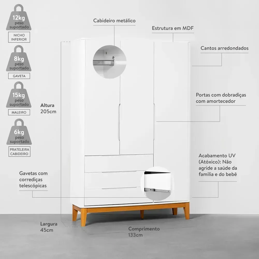 kit-quarto-infanti--l-boom-com-pes-square-mel---berco---guarda-roupa---poltrona-e-puff-ginga---comoda-