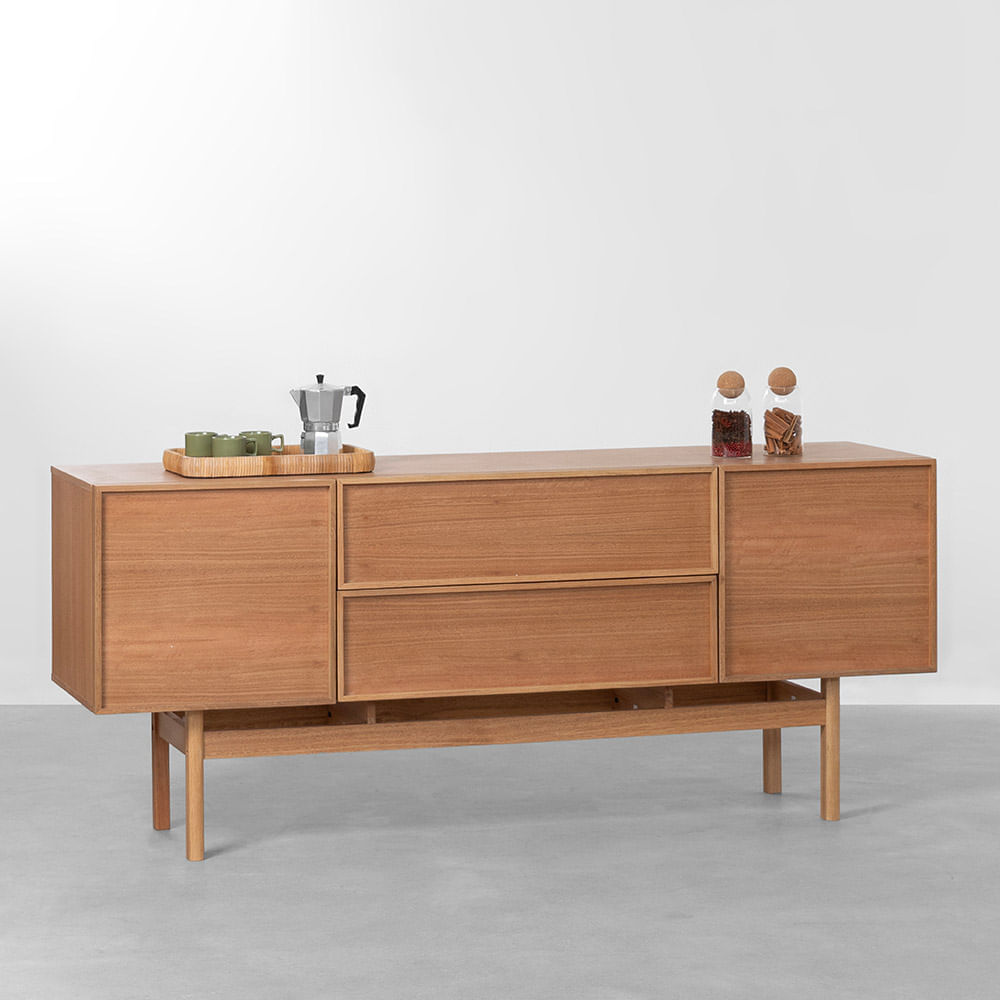 Buffet Nori 2 Gavetas e 2 Portas Natural - 1,80m